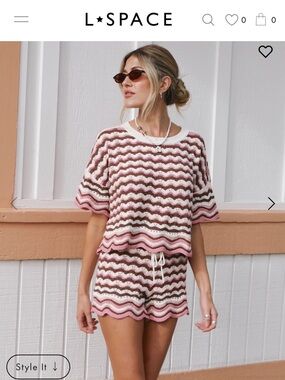 L*Space Sunchaser Top & Bottom- Neapolitan